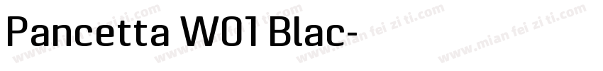 Pancetta W01 Blac字体转换